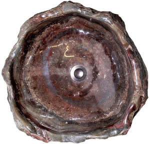 Fossil Agate Sink #142-EH (19" x 18" x 8" Tall) DEEP