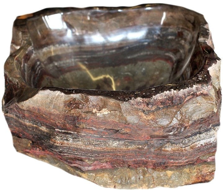 Fossil Agate Sink #144-EH (17" x 17" x 7" Tall ) Stunning Patterns