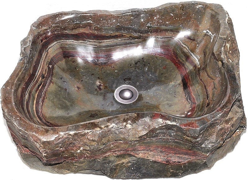 Fossil Agate Sink #163-EH (25" x 17" x 7" Tall )