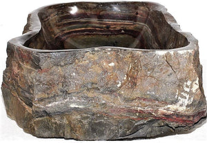 Fossil Agate Sink #163-EH (25" x 17" x 7" Tall )