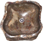 Load image into Gallery viewer, Fossil Agate Sink  #195-EH (22&quot; x 22.5&quot; x 7&quot; Tall )
