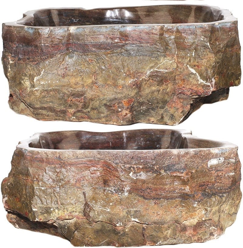 Fossil Agate Sink #197-EH (21" x 19" x 7" Tall )