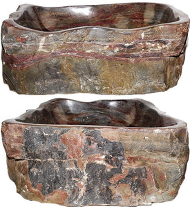 Fossil Agate Sink #199-EH (20.5" x 16" x 7" Tall )