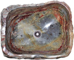 Load image into Gallery viewer, Fossil Agate Sink #199-EH (20.5&quot; x 16&quot; x 7&quot; Tall )
