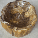 Load image into Gallery viewer, Double Size Petrified Wood Sink #14A-EH Petrified Teak
