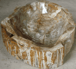 Load image into Gallery viewer, Extra Large Petrified Wood Sink #13A-EH Petrified Teak
