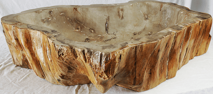 Extra Large Petrified Wood Sink #147-EH Petrified Teak