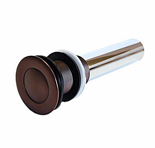 Oil Rubbed Bronze Pop-Up Drain less Overflow for 1 1/2" Drains 