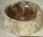 Load image into Gallery viewer, Petrified Wood Sink #1-EH Petrified Teak
