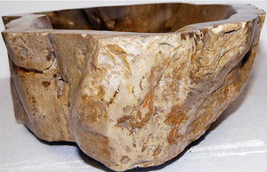 Petrified Wood Sink #152A-EH Petrified Teak 