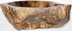 Load image into Gallery viewer, Petrified Wood Sink #152A-EH Petrified Teak 
