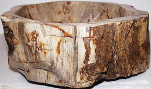 Petrified Wood Sink #156B-EH Petrified Teak 