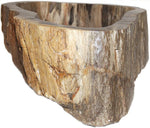 Load image into Gallery viewer, Petrified Wood Sink #163B-EH Petrified Teak
