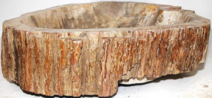 Petrified Wood Sink #168A-EH Petrified Teak