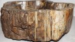 Load image into Gallery viewer, Petrified Wood Sink #170A-EH Petrified Teak 
