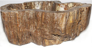 Petrified Wood Sink #170A-EH Petrified Teak 
