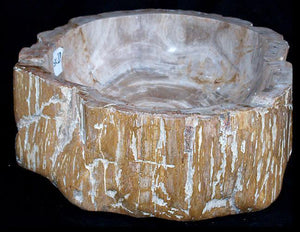 Petrified Wood Sink #20-EH Made from Petrified Teak 
