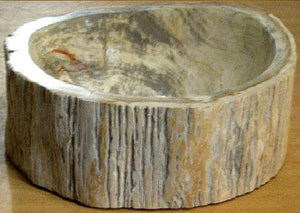 Petrified Wood Sink #7-EH Made from Petrified Pine
