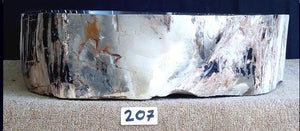 Petrified Wood Sink {Petrified Rosewood} #207-EH