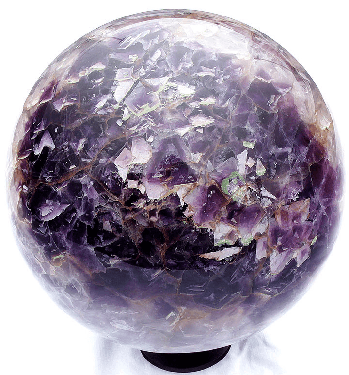 GIANT Purple and Green Fluorite Sphere with Stand 