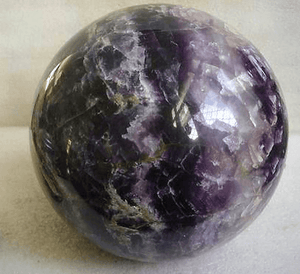 GIANT Purple and Green Fluorite Sphere with Stand 
