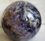 Load image into Gallery viewer, GIANT Purple and Green Fluorite Sphere with Stand 
