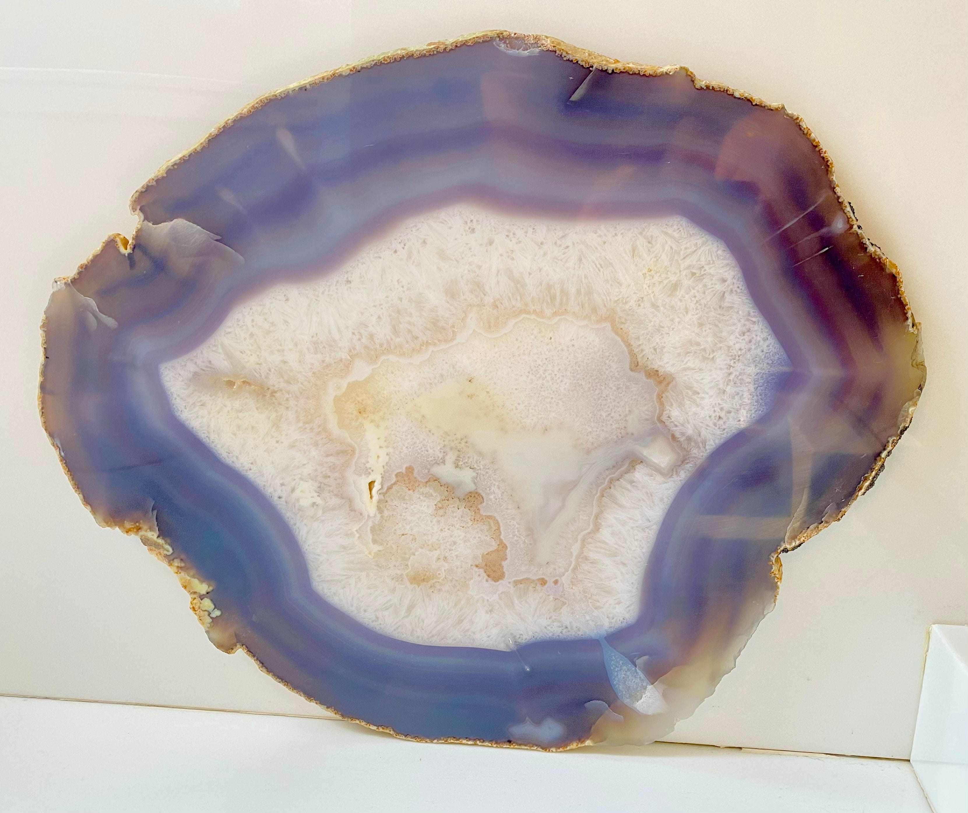 Giant Agate Slice #8A-EH (21 1/2" x 18" x 3/8 Thick)