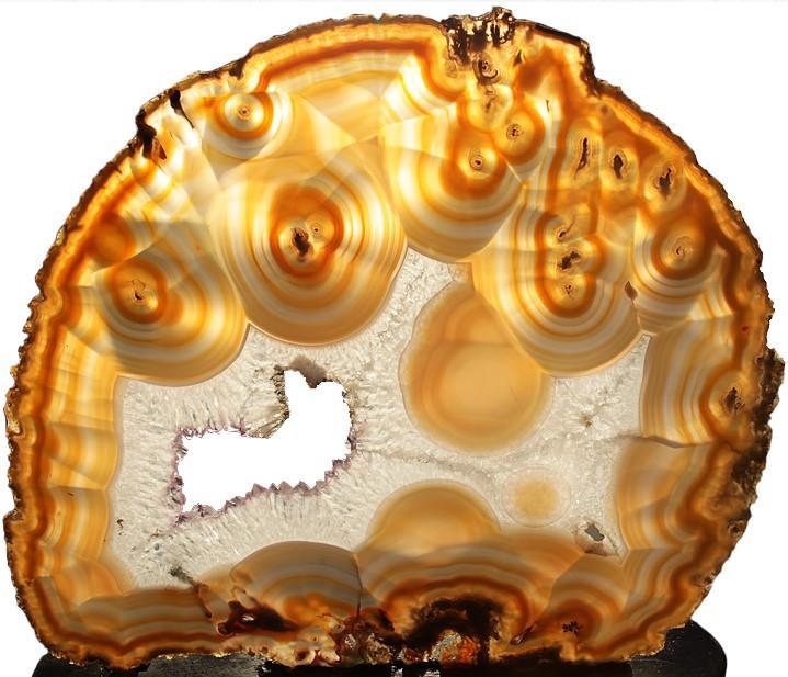 Giant Agate Slice With Amethyst Crystal Pocket Giant Agate Slice #20A-EH (21" x 18 1/2" x 3/8 Thick)