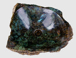 Load image into Gallery viewer, Golden Labradorite Crystal Sink #64 measures 19.5&quot; x 16.5&quot; x 6&quot; tall x 72/lbs.
