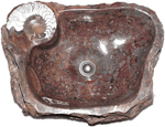 Load image into Gallery viewer, Grande Fossil Marble Sink #181-EH
