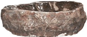 Grande Fossil Marble Sink #187-EH (28.5" x 20" x 7.5" Tall W/ 1 5/8" Drain) {Free Shippin