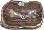 Load image into Gallery viewer, Natural Stone Sink from Fossil Agate #183-EH
