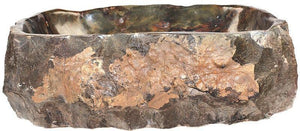 Natural Stone Sink from Fossil Agate #183-EH (22.5" x 15" x 7" Tall W/ 1 5/8" Drain) {Free Shipping}