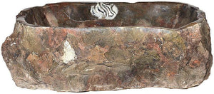Natural Stone Sink from Fossil Agate #183-EH (22.5" x 15" x 7" Tall W/ 1 5/8" Drain) {Free Shipping}