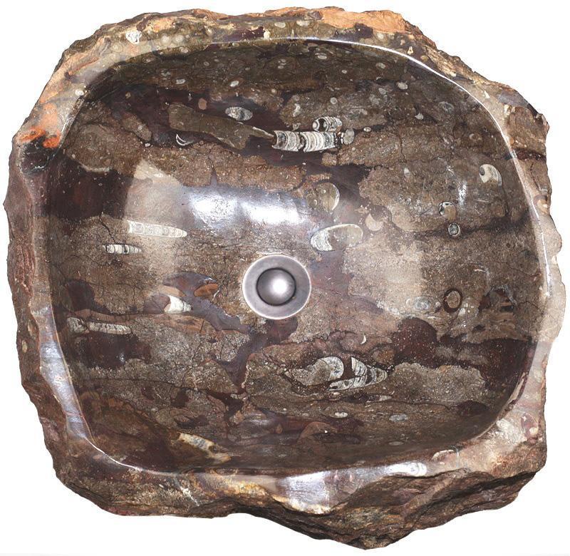 Natural Stone Sink from Fossil Agate #185-EH