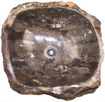 Load image into Gallery viewer, Natural Stone Sink from Fossil Agate #185-EH

