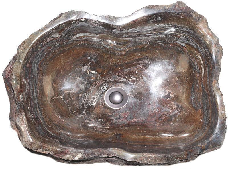 Natural Stone Sink from Fossil Agate #200-EH