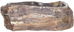 Load image into Gallery viewer, Natural Stone Sink from Fossil Agate #200-EH (18.5&quot; x 18.5&quot; x 7.5&quot; Tall W/ 1 5/8&quot; Drain) {Free Shipp

