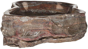 Natural Stone Sink from Fossil Agate #205-EH (24" x 18" x 7" Tall W/ 1 5/8" Drain) {Free Shipping}