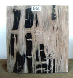 Load image into Gallery viewer, Petrified Wood Cube Side Table #806 
