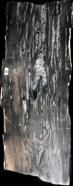 Load image into Gallery viewer, Mahogany Petrified Wood Table W/Crystal Resin  #808-EH (64.5&quot; x 23&quot; x 2&quot; thick) {Contact For Price}
