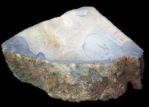 RARE Blue Agate Geode Sink #39 19.5” x 18” x 6" Tall x 89/lbs Measures 19.5” x 18” x 6" Tall x 89/lbs.